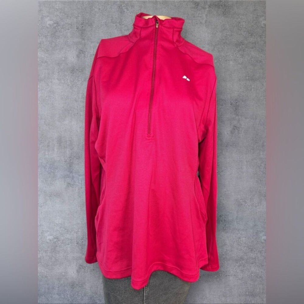 Köppen Quarter-Zip Pullover in Bold Pink – Size XL